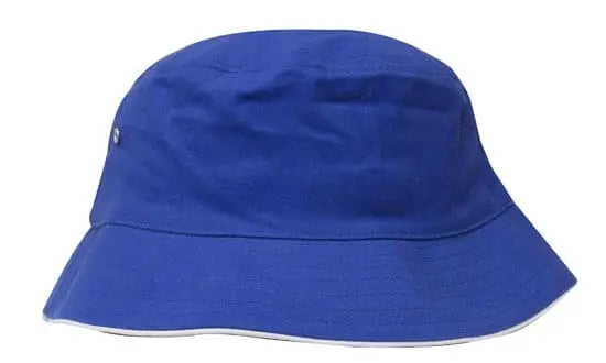 Headwear Bucket Hat With Sandwich Trim Brushed Heavy Sports Twill *no Sandwich* X12 - City Workwear